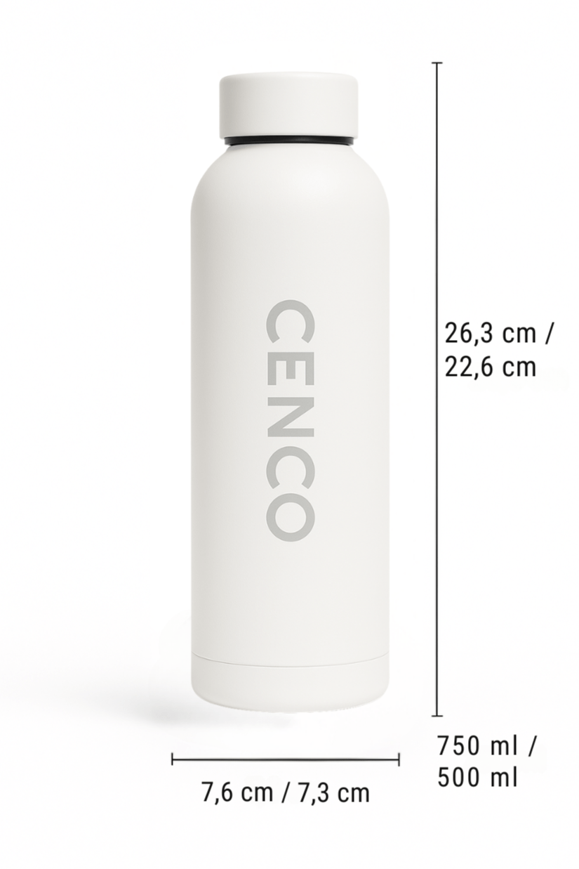 CENCO Flasche | Schnee - Weiß - Cenco