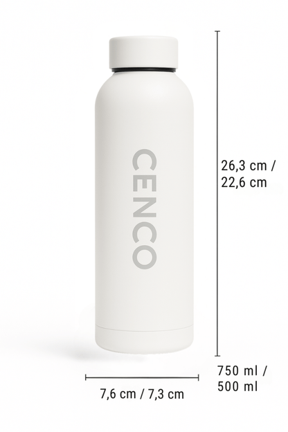 CENCO Flasche | Schnee - Weiß - Cenco